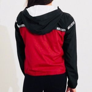 Red and Black Windbreaker